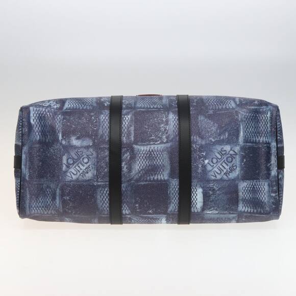 LOUIS VUITTON Damier Salt Keepall Bandouliere 50 Bag Blue N50059 - Picture 5 of 16
